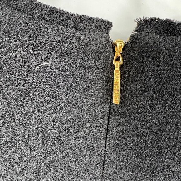 ✅ Tory Burch LBD Brooklyn Dress Sz 0 Wool Blend Lined BLACK - Picture 6 of 7